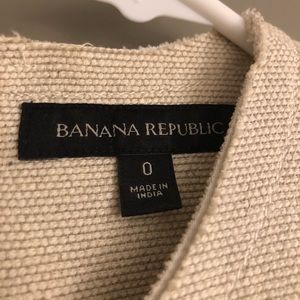Banana Republic Dresses - Banana Republic Cream Linen Peplum Dress Banana Republic Dresses - Banana Republic Cream Linen Peplum Dress